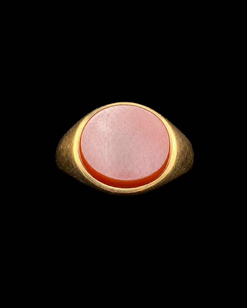 Victorian 10K Gold Carnelian Signet Ring | Size 8.5 | 4.64g