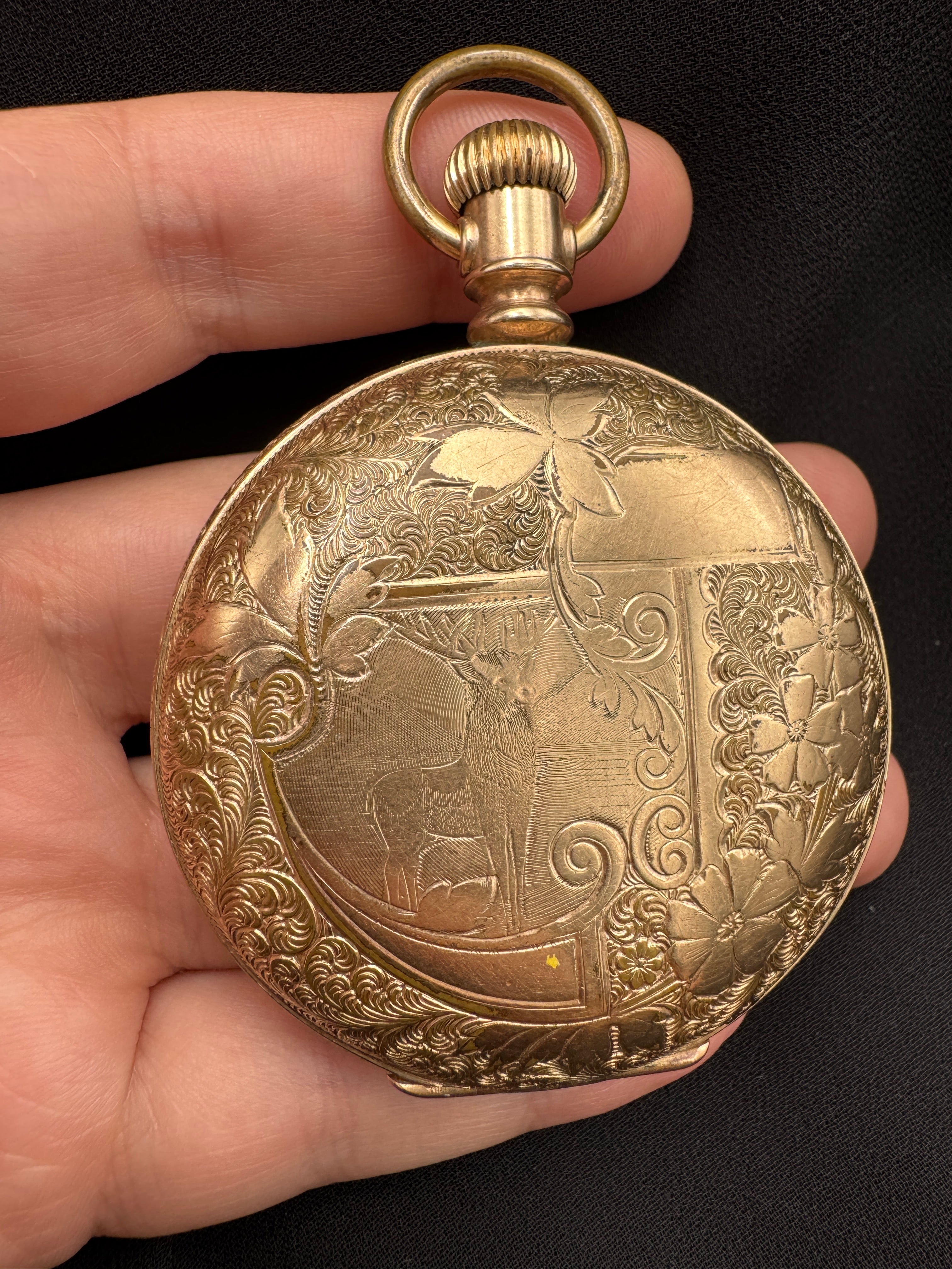 1893 American Waltham Pocket Watch – Gold Filled Hunter Case