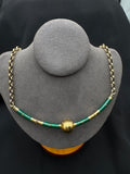 Vintage Italian Sterling Silver Enamel Necklace